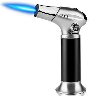 Kitchen Torch Lighter Butane Refillable with Adjustable Flame and Safety Lock( Butane Gas Not Included )