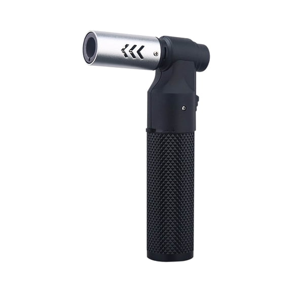 Kitchen Torch Lighter,Refillable Big Jet Flame Mini Blow Torch,Portable Crème Brulee Torch for Camping Grill Culinary Soldering Cooking Welding BBQ(Gas not Included)