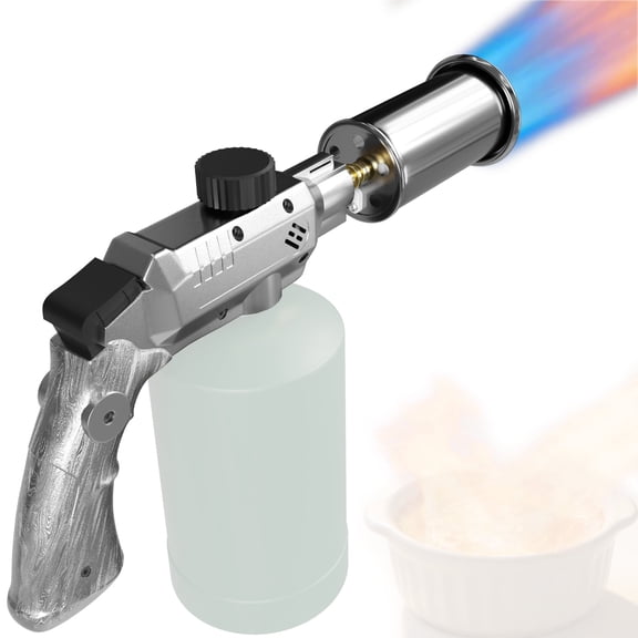 Kitchen Torch Propane Torch Head for Cooking - Adjustable Blow Torch for Sous Vide, BBQ, Crème Brûlée, Grill Torch with Hand Torch Design - Food Torch for Culinary & Kitchen Use, Compatible with 14oz
