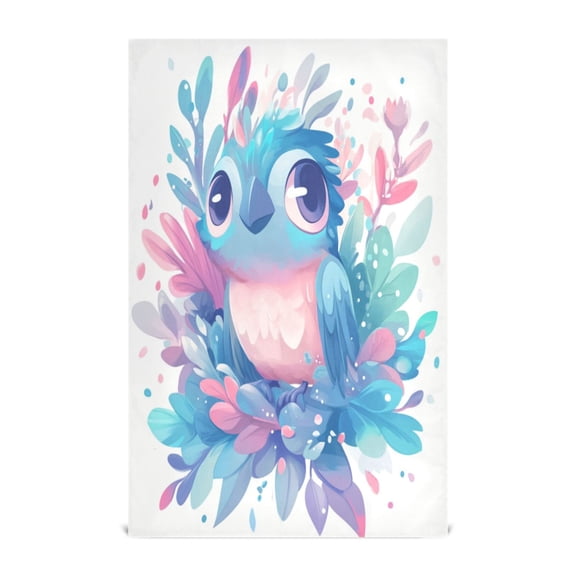 Kitchen Towel 28x18 Inches x1,Plate Towel, Decorative Towel, Napkin, Tea Towel Tea Towels For Kitchen Dish Cloths & Dish Towels Big Eyed Blue Owl