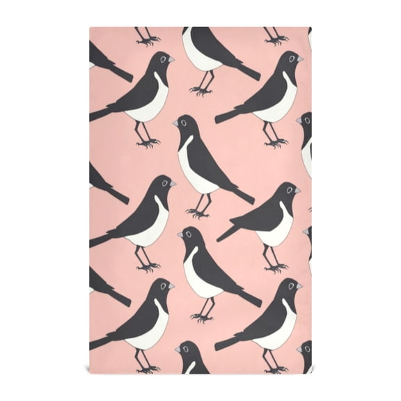 Kitchen Towel 28x18 Inches x1，Plate Towel, Decorative Towel, Napkin, Tea Towel Tea Towels For Kitchen Dish Cloths & Dish Towels Cartoon Black Magpie
