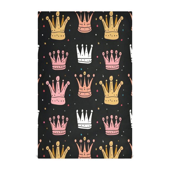 Kitchen Towel 28x18 Inches x1，Plate Towel, Decorative Towel, Napkin, Tea Towel Tea Towels For Kitchen Dish Cloths & Dish Towels Cartoon Crown