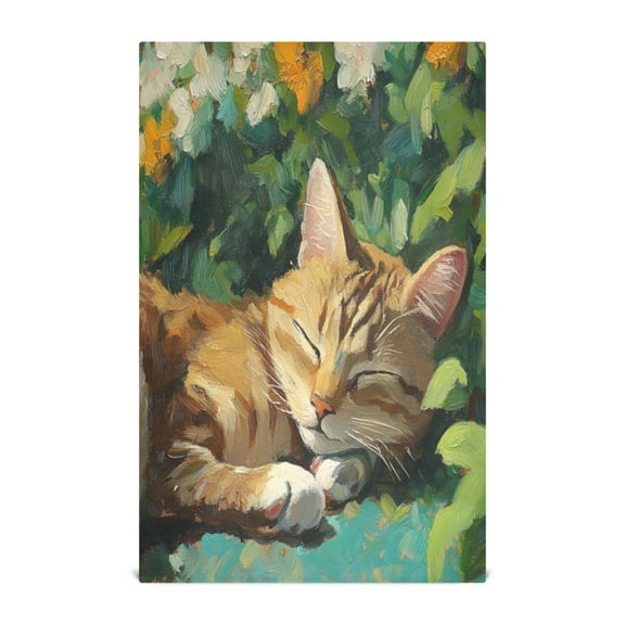 Kitchen Towel 28x18 Inches x1,Plate Towel, Decorative Towel, Napkin, Tea Towel Tea Towels For Kitchen Dish Cloths & Dish Towels Garden Sleeping Cat