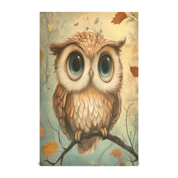 Kitchen Towel 28x18 Inches x1,Plate Towel, Decorative Towel, Napkin, Tea Towel Tea Towels For Kitchen Dish Cloths & Dish Towels Lovely Brown Owl