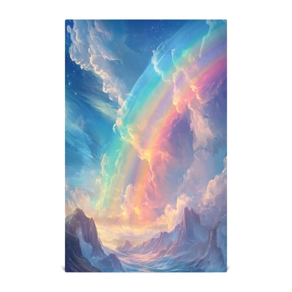 Kitchen Towel 28x18 Inches x1,Plate Towel, Decorative Towel, Napkin, Tea Towel Tea Towels For Kitchen Dish Cloths & Dish Towels Picturesque Rainbow