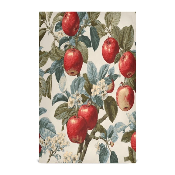 Kitchen Towel 28x18 Inches x1,Plate Towel, Decorative Towel, Napkin, Tea Towel Tea Towels For Kitchen Dish Cloths & Dish Towels Red Apple Pattern