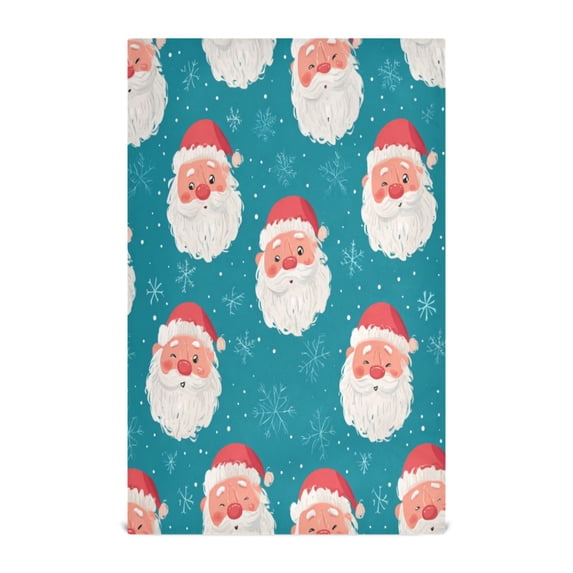 Kitchen Towel 28x18 Inches x1,Plate Towel, Decorative Towel, Napkin, Tea Towel Tea Towels For Kitchen Dish Cloths & Dish Towels Santa Claus Face