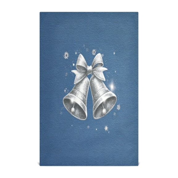 Kitchen Towel 28x18 Inches x1,Plate Towel, Decorative Towel, Napkin, Tea Towel Tea Towels For Kitchen Dish Cloths & Dish Towels Shiny Silver Bells