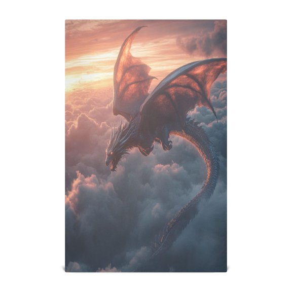 Kitchen Towel 28x18 Inches x1,Plate Towel, Decorative Towel, Napkin, Tea Towel Tea Towels For Kitchen Dish Cloths & Dish Towels Beautiful Flying Dragon