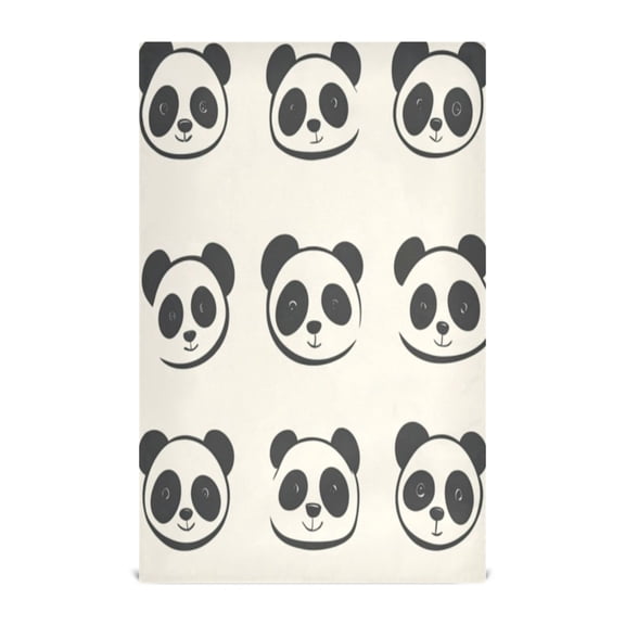 Kitchen Towel 28x18 Inches x1,Plate Towel, Decorative Towel, Napkin, Tea Towel Tea Towels For Kitchen Dish Cloths & Dish Towels Cartoon Cute Panda Face Seamless