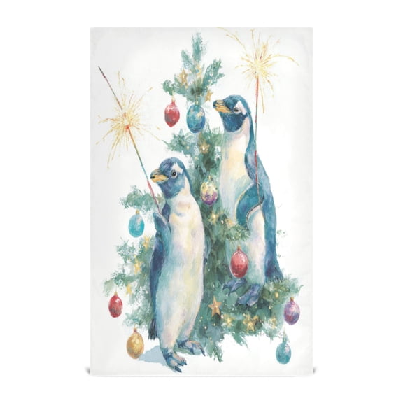 Kitchen Towel 28x18 Inches x1,Plate Towel, Decorative Towel, Napkin, Tea Towel Tea Towels For Kitchen Dish Cloths & Dish Towels Cute Christmas Penguins