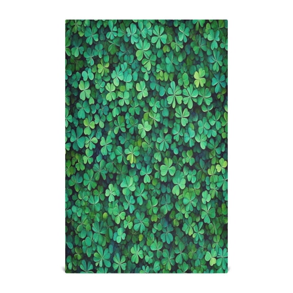 Kitchen Towel 28x18 Inches x1，Plate Towel, Decorative Towel, Napkin, Tea Towel Tea Towels For Kitchen Dish Cloths & Dish Towels Pretty Green Four-leaf Clover