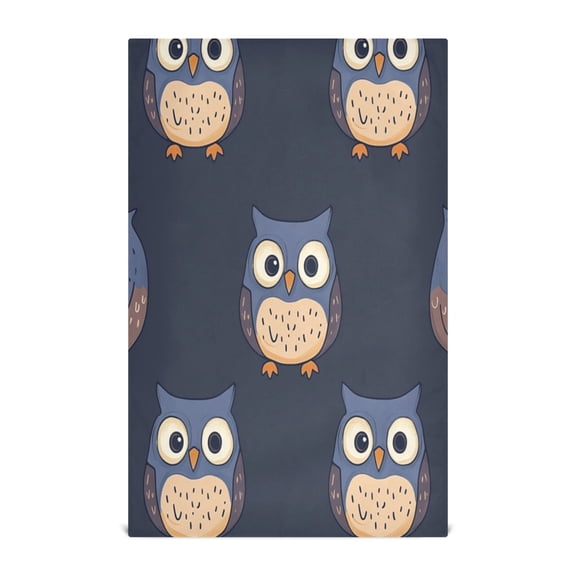 Kitchen Towel 28x18 Inches x4,Plate Towel, Decorative Towel, Napkin, Tea Towel Tea Towels For Kitchen Dish Cloths & Dish Towels Blue Cartoon Owl