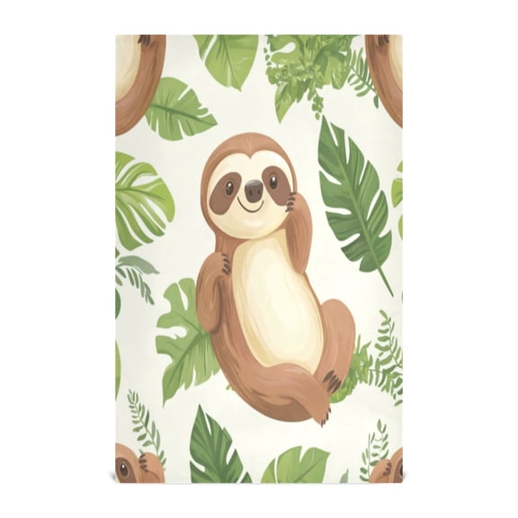 Kitchen Towel 28x18 Inches x4，Plate Towel, Decorative Towel, Napkin, Tea Towel Tea Towels For Kitchen Dish Cloths & Dish Towels Cartoon Sloth