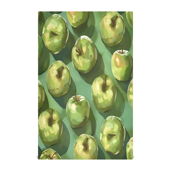 Kitchen Towel 28x18 Inches x4,Plate Towel, Decorative Towel, Napkin, Tea Towel Tea Towels For Kitchen Dish Cloths & Dish Towels Green Apple