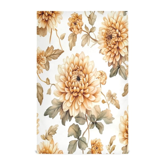 Kitchen Towel 28x18 Inches x4,Plate Towel, Decorative Towel, Napkin, Tea Towel Tea Towels For Kitchen Dish Cloths & Dish Towels Maroon Chrysanthemums
