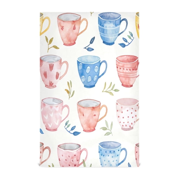 Kitchen Towel 28x18 Inches x4，Plate Towel, Decorative Towel, Napkin, Tea Towel Tea Towels For Kitchen Dish Cloths & Dish Towels Pink Cup