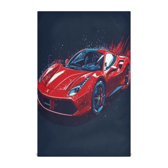 Kitchen Towel 28x18 Inches x4,Plate Towel, Decorative Towel, Napkin, Tea Towel Tea Towels For Kitchen Dish Cloths & Dish Towels Red Sports Car