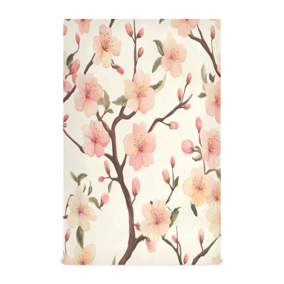 Kitchen Towel 28x18 Inches x4,Plate Towel, Decorative Towel, Napkin, Tea Towel Tea Towels For Kitchen Dish Cloths & Dish Towels Cartoon Pink Plum Seamless