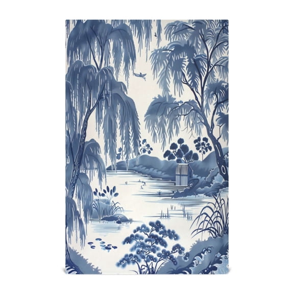 Kitchen Towel 28x18 Inches x6,Plate Towel, Decorative Towel, Napkin, Tea Towel Tea Towels For Kitchen Dish Cloths & Dish Towels Blue Willow