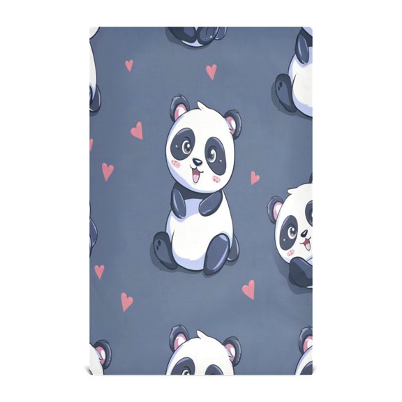 Kitchen Towel 28x18 Inches x6，Plate Towel, Decorative Towel, Napkin, Tea Towel Tea Towels For Kitchen Dish Cloths & Dish Towels Cartoon Panda