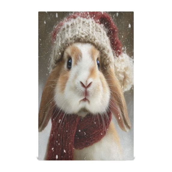 Kitchen Towel 28x18 Inches x6,Plate Towel, Decorative Towel, Napkin, Tea Towel Tea Towels For Kitchen Dish Cloths & Dish Towels Cute Christmas Rabbit