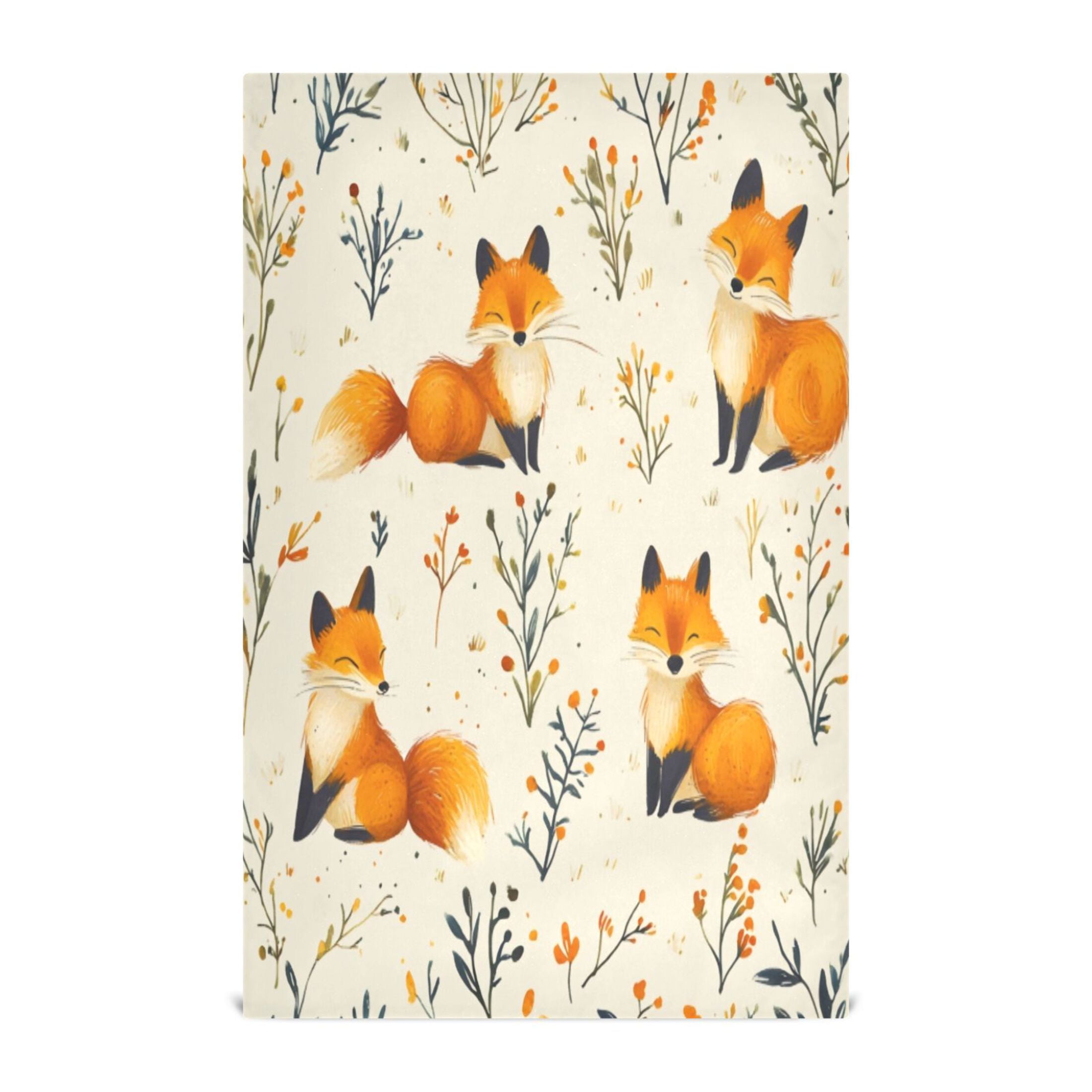 Kitchen Towel 28x18 Inches x6，Plate Towel, Decorative Towel, Napkin, Tea Towel Tea Towels For Kitchen Dish Cloths & Dish Towels Cute Fox