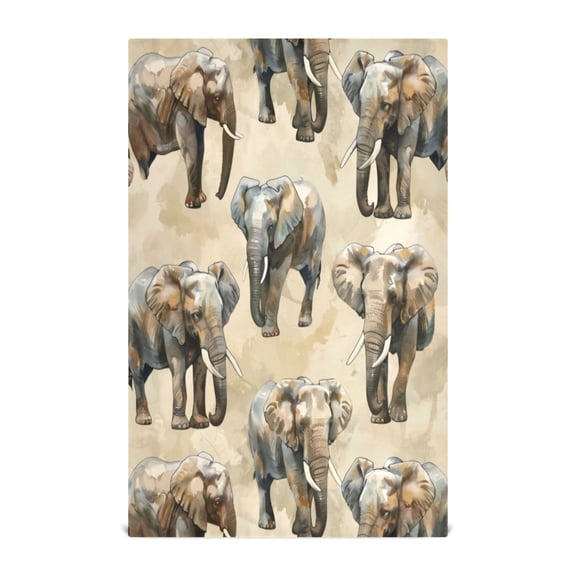 Kitchen Towel 28x18 Inches x6，Plate Towel, Decorative Towel, Napkin, Tea Towel Tea Towels For Kitchen Dish Cloths & Dish Towels Gray Elephant