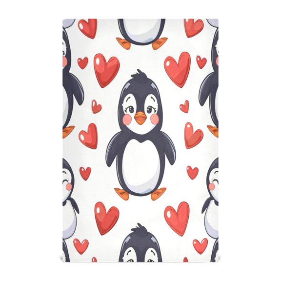 Kitchen Towel 28x18 Inches x6，Plate Towel, Decorative Towel, Napkin, Tea Towel Tea Towels For Kitchen Dish Cloths & Dish Towels Love Penguin