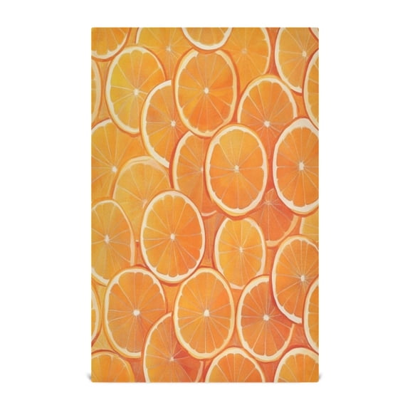 Kitchen Towel 28x18 Inches x6，Plate Towel, Decorative Towel, Napkin, Tea Towel Tea Towels For Kitchen Dish Cloths & Dish Towels Orange Sliced Orange