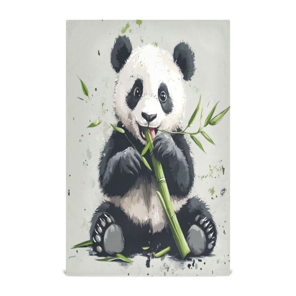 Kitchen Towel 28x18 Inches x6，Plate Towel, Decorative Towel, Napkin, Tea Towel Tea Towels For Kitchen Dish Cloths & Dish Towels Panda Pattern