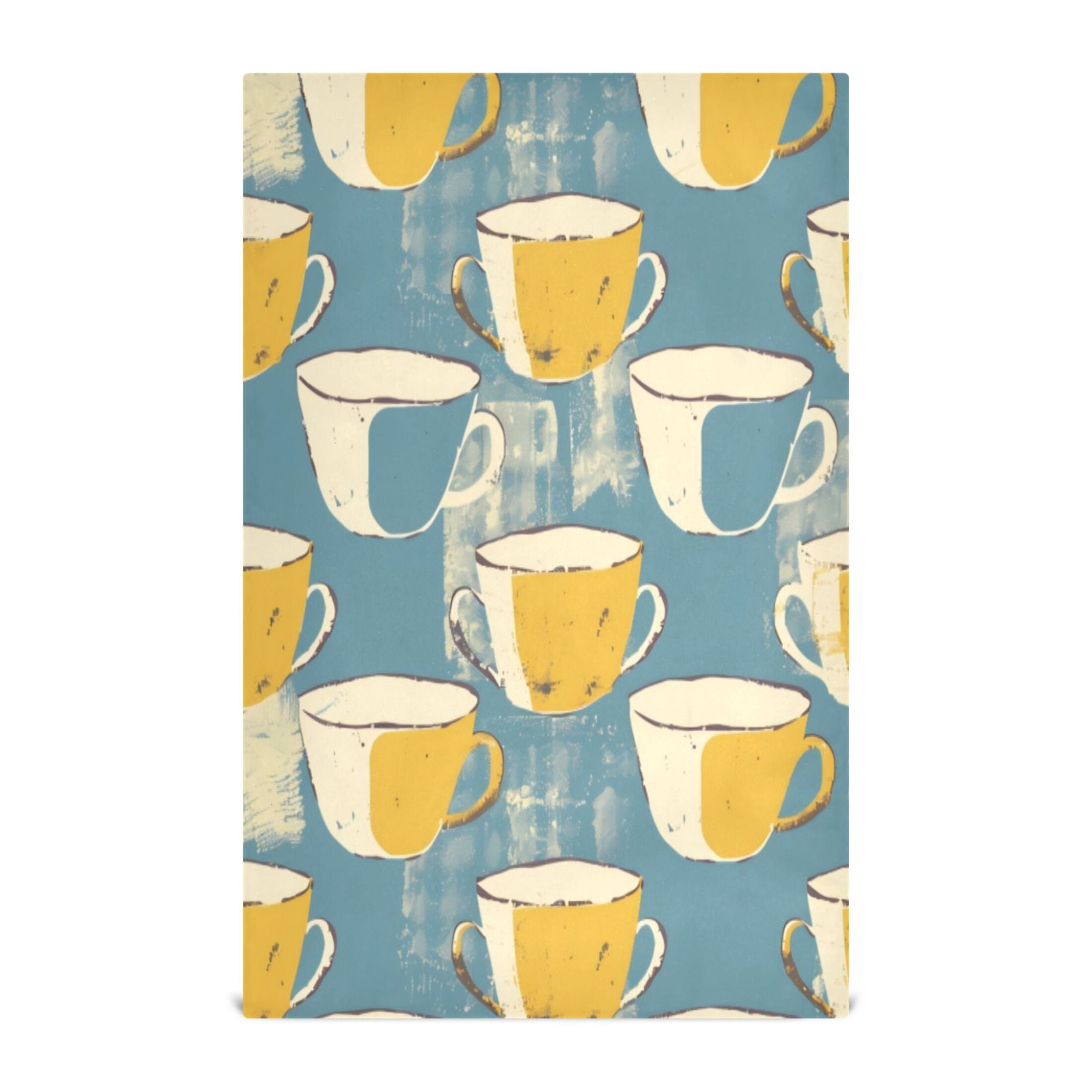 Kitchen Towel 28x18 Inches x6，Plate Towel, Decorative Towel, Napkin, Tea Towel Tea Towels For Kitchen Dish Cloths & Dish Towels Yellow Cup