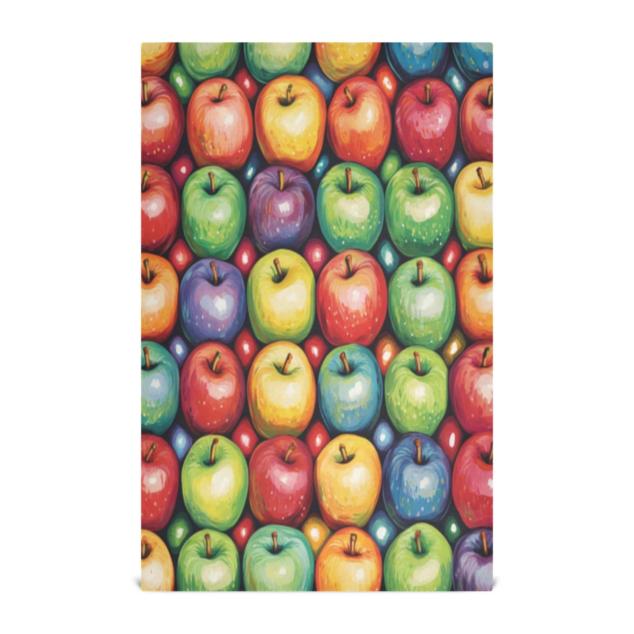 Kitchen Towel 28x18 Inches x6，Plate Towel, Decorative Towel, Napkin, Tea Towel Tea Towels For Kitchen Dish Cloths & Dish Towels Colored Apple Seamless1