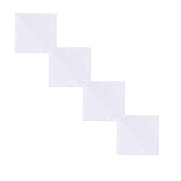 Kitchen Towel, 4 Pcs 9.84 X 9.84 Inch White Microfiber Towels Wash Cloths, Hand Towels for Bathroom Wash Clothes, Small Hand Towels Spa Towels for Facial, White