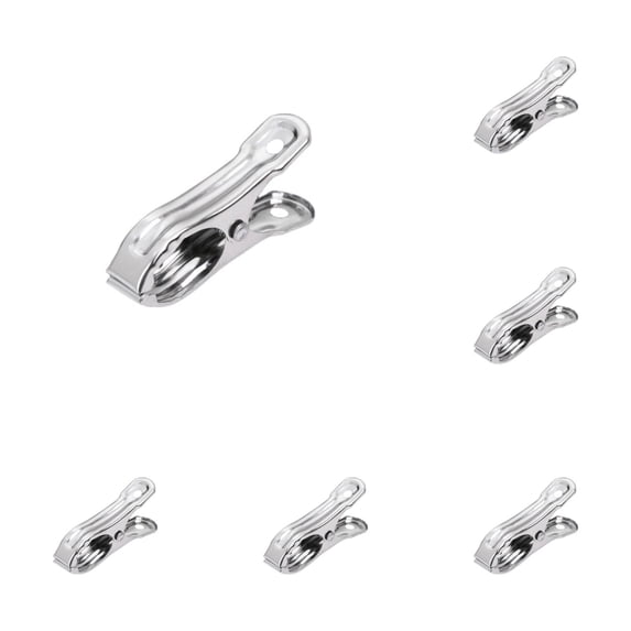 Kitchen Towel Clips Stainless Steel Blanket Clips 10Pcs Small Heavy Duty Clothes Pins Pegs Strong Grip Towel Holders Laundry Clips for Kitchen Bathroom Travel 2.17x0.9x0.47in