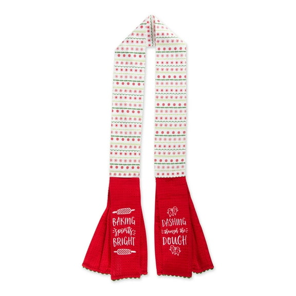 Kitchen Towel Holiday Baking Kitchen Scarf, 4x70-inches
