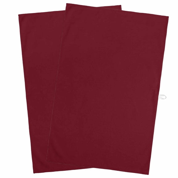 Kitchen Towel Wine Red Dark Maroon Dish Cloths 2 Pack 18x28in,Super Absorbent Tea Hand Towels Bathroom Cleaning Cloth Burgundy Red Soft Dishcloth for Drying Dishes