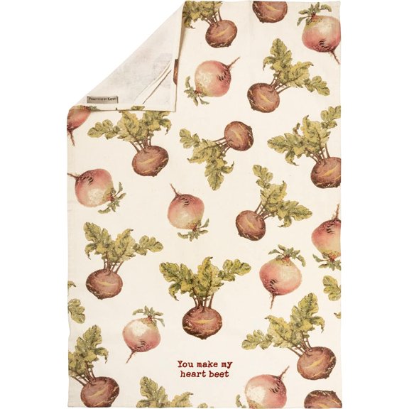 Kitchen Towel - You Make My Heart Beet