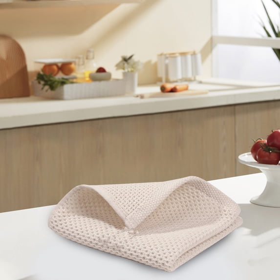 Kitchen Towels 1-Pack Kitchen Dish Cloths,100% Cotton Towels Waffle Weave, Ultra Soft Absorbent, Quick Drying, 10x10 Inches