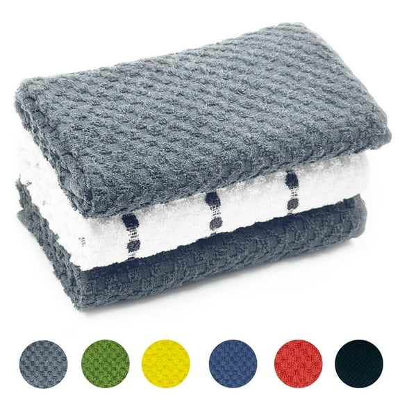 Kitchen Towels, 15"x25", Dish Cloth, Spring Dish Towels for Kitchen, Terry Cloth Kitchen Towels, Kitchen Towels Set, Grey Kitchen Towels, Cute Kitchen Towels