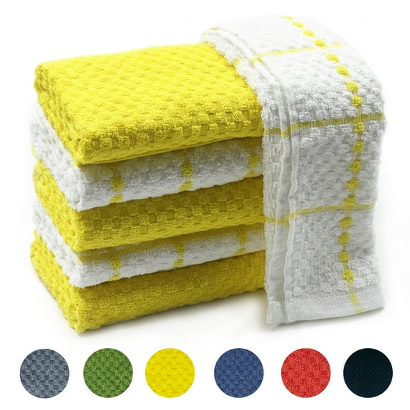 Kitchen Towels, 15"x25", Dish Cloth, Spring Dish Towels for Kitchen, Terry Cloth Kitchen Towels, Kitchen Towels Set, Yellow Kitchen Towels, Cute Kitchen Towels