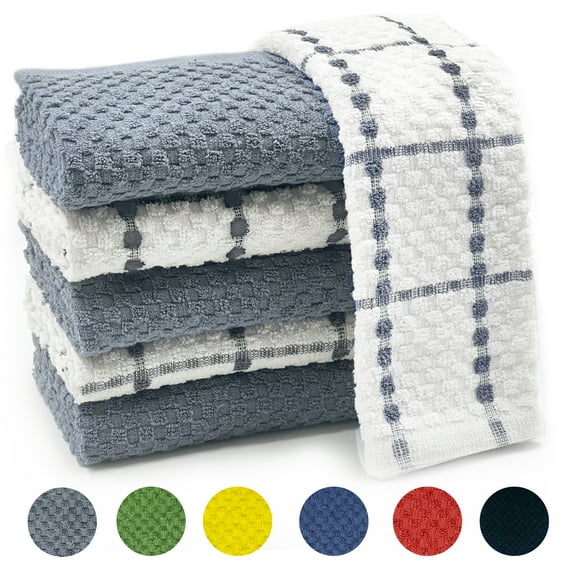 Kitchen Towels, 15"x25", Dish Cloth, Spring Dish Towels for Kitchen, Terry Cloth Kitchen Towels, Kitchen Towels Set, Grey Kitchen Towels, Cute Kitchen Towels