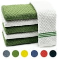 thumbnail image 1 of Dish Towels for Kitchen, 100% Cotton Absorbent Ultra Soft Tea Cloths, Perfect for Cleaning and Dish Washing, 6 Pack Green Kitchen Towels，15"x25", 1 of 6