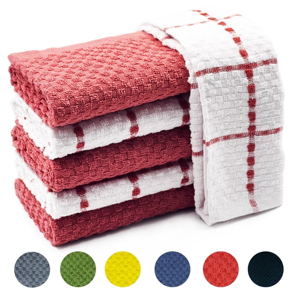 Kitchen Towels, 15"x25", Dish Cloth, Spring Dish Towels for Kitchen, Terry Cloth Kitchen Towels, Kitchen Towels Set, Red Kitchen Towels, Cute Kitchen Towels