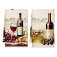 thumbnail image 1 of Kitchen Towels Absorbent Dish Cloths Decorative Tea Towels Quick Dry Dish Cloths Hanging Reusable Cleaning Dish Cloths for Cooking Baking Housewarming (Fresh, Red Wine), 1 of 7