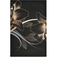 thumbnail image 1 of Kitchen Towels Black Flower Pattern Cleaning Towel Absorbent Hand Towels Tea Towels for Home Restaurant Dish Clean 28" x 18", 1PC, 1 of 6