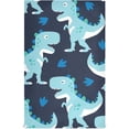 thumbnail image 1 of Kitchen Towels Cartoon Dinosaurs Pattern Cleaning Towel Absorbent Hand Towels Tea Towels for Home Restaurant Dish Clean 28" x 18", 6PCS Washcloth Gift, 1 of 7