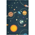 thumbnail image 1 of Kitchen Towels Cartoon Rockets & Planets Pattern Cleaning Towel Absorbent Hand Towels Tea Towels for Home Restaurant Dish Clean 28" x 18", 1PC, 1 of 6