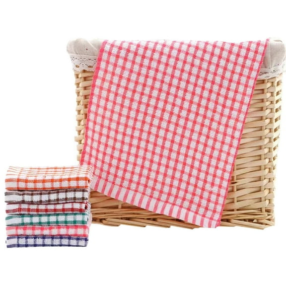 Kitchen Towels Cotton Kitchen Dish Towels 16 Inch X 25 Inch Cotton Kitchen Towels And Dishcloths Dish Cloths For Washing Dishes Dish Rags For Drying Dishes Kitchen Wash Clothes, 1 Piece Of Cloth