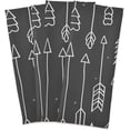 thumbnail image 1 of Kitchen Towels Cute Arrows Black Pattern Cleaning Towel Absorbent Hand Towels Tea Towels for Home Restaurant Dish Clean 28" x 18", 4PCS, 1 of 6